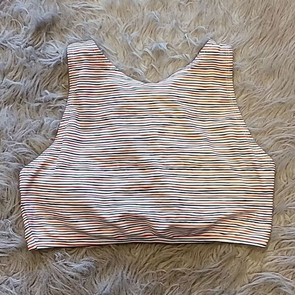 Gap womens‎ red, white and blue lace up back swimsuit top size medium - Picture 1 of 4